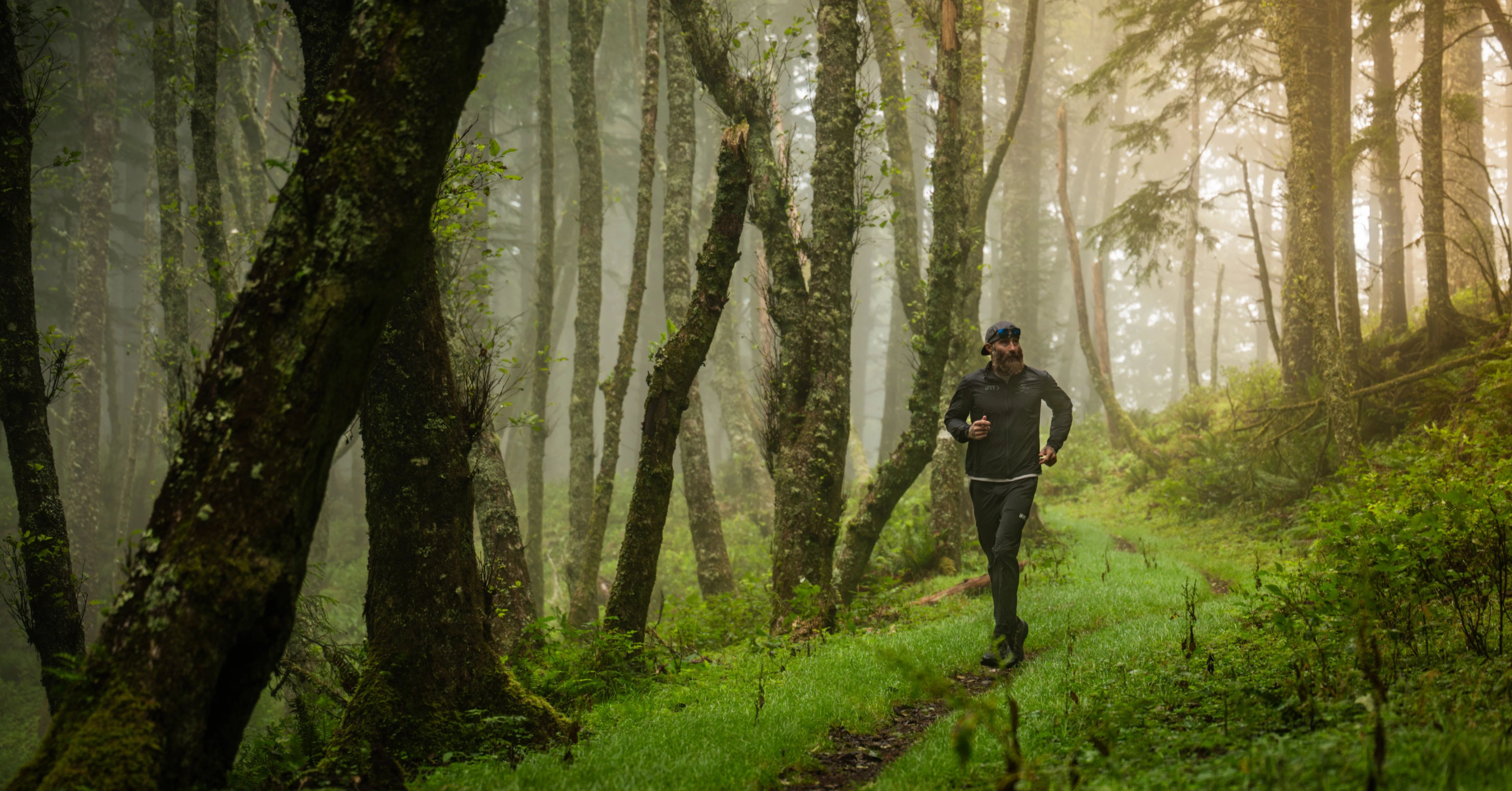 iFIT Trainer Tommy Rivs runs through the foggy forest trails at Cascade Head in Joy of Running Part 3: Oregon. Start the series on iFIT.