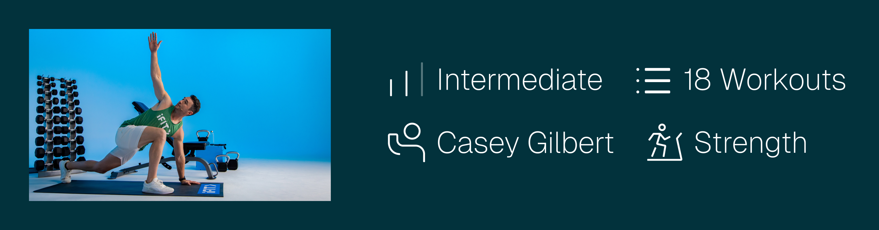 Follow a 6-week dumbbell strength program with Casey Gilbert on the iFIT fitness app, featuring structured workouts and progressive training.