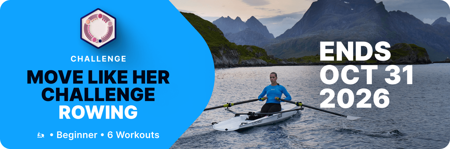 Row alongside Olympic champions in iFIT's Move Like Her Challenge, six beginner workouts live through October 31.