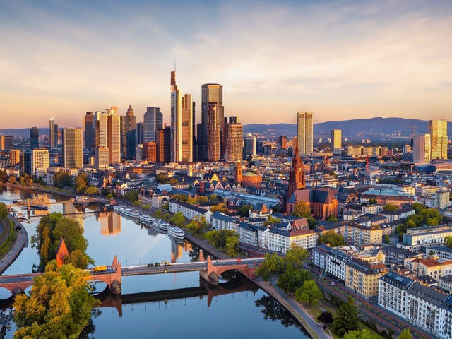 Luftaufnahme von Frankfurt am Main