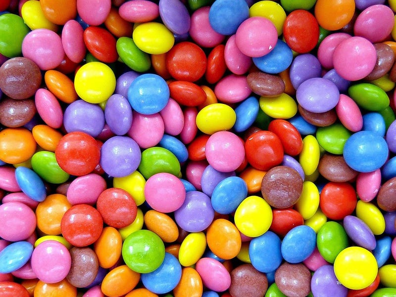 Colourful smarties