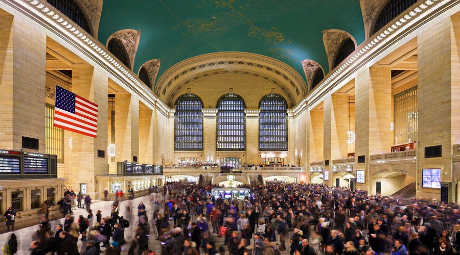 Menschenmenge in der Grand Central Station in New York City