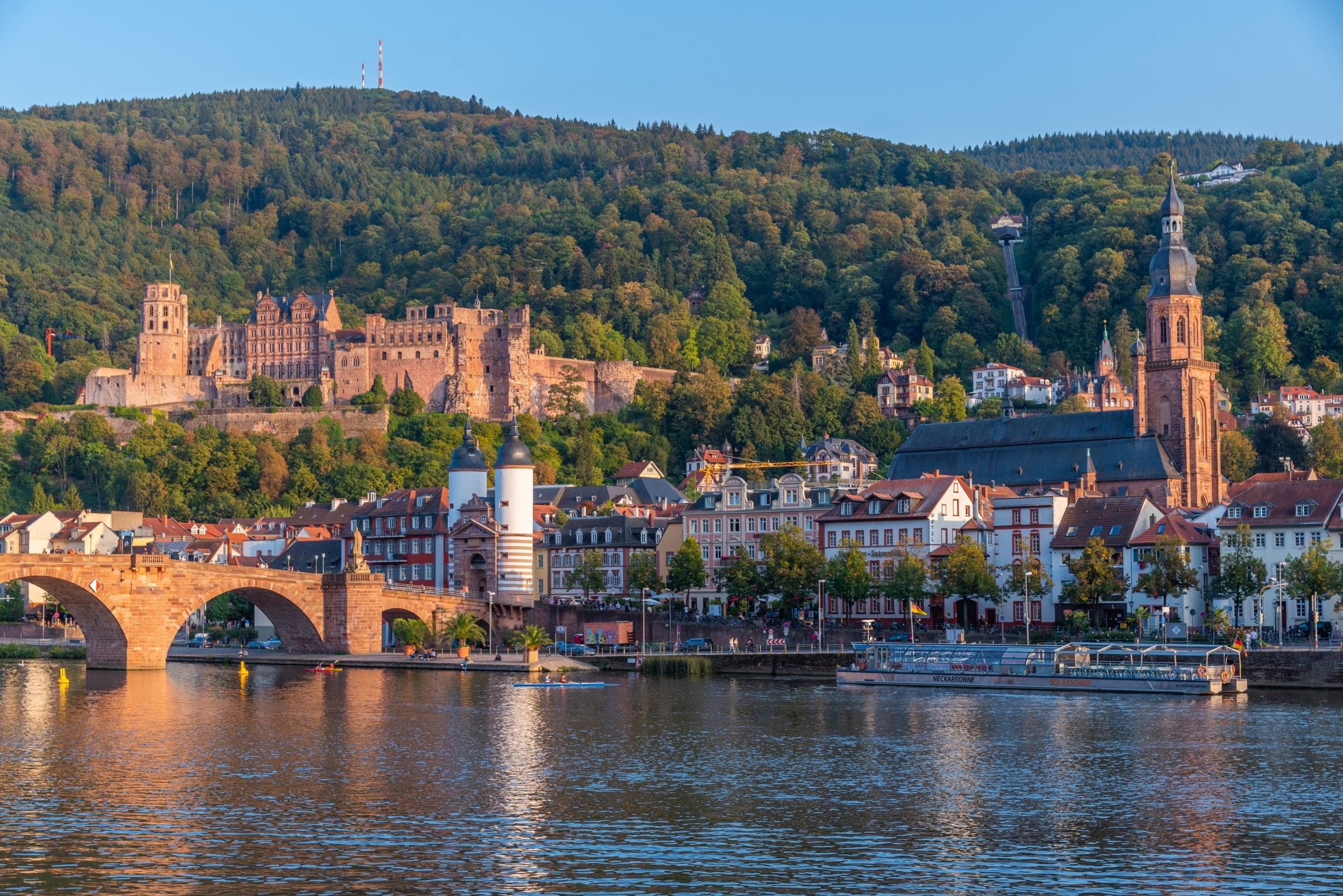 Blick auf die Altstadt von Heidelberg