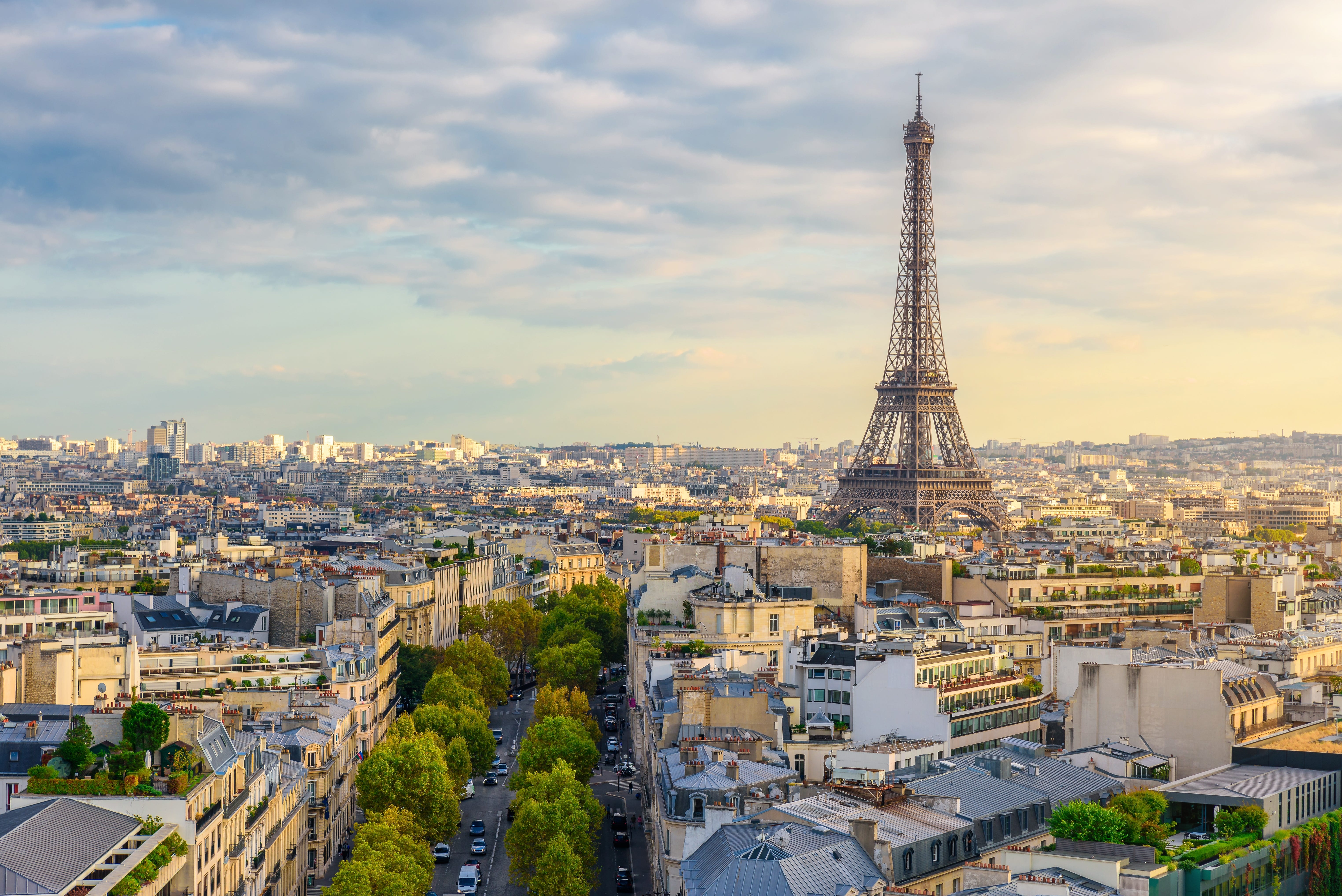 Foto von Paris mit dem Eiffelturm