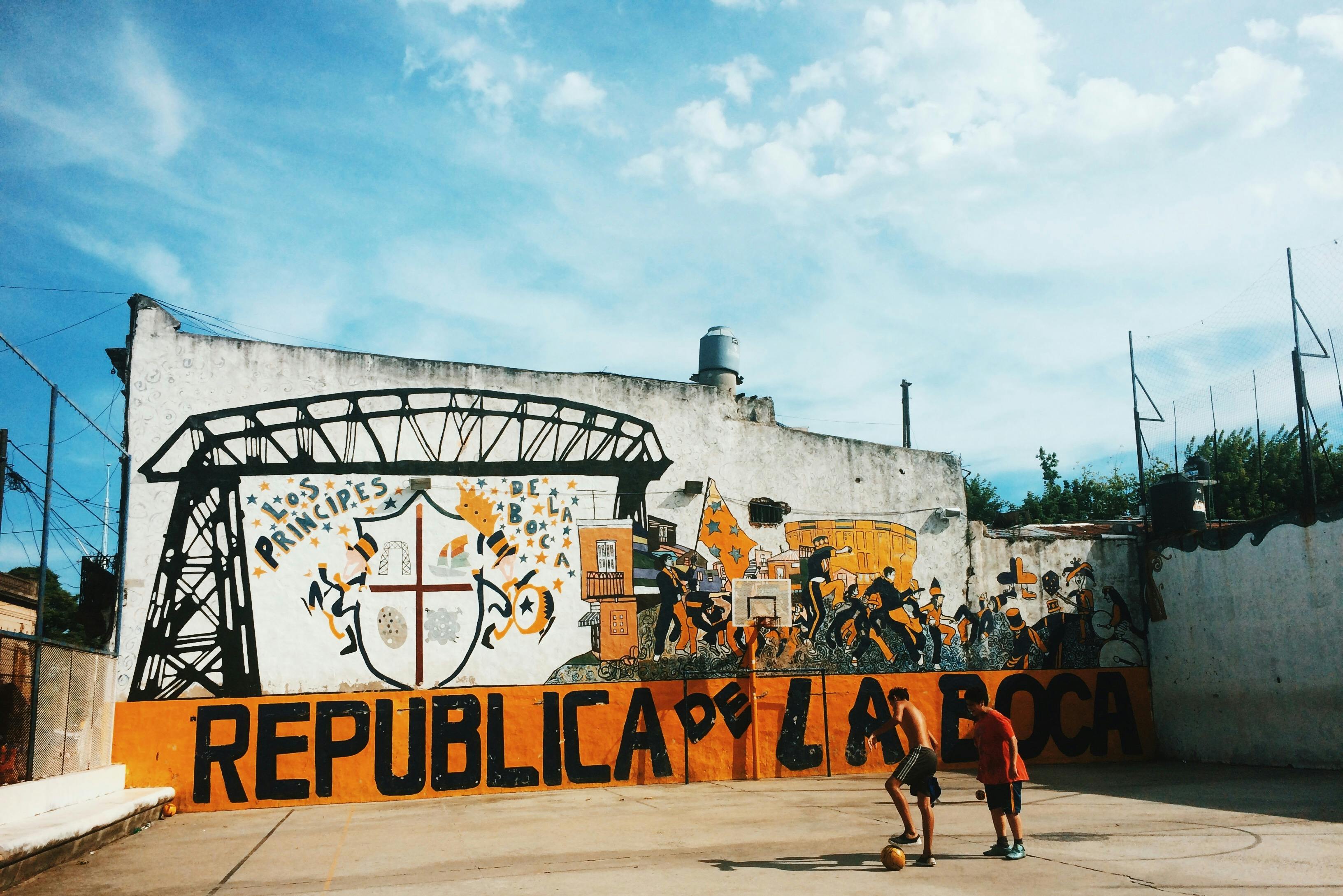 Streetart in Argentinien an einer Gebäudewand