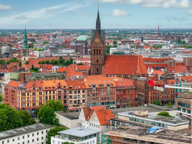 Luftaufnahme von Hannover