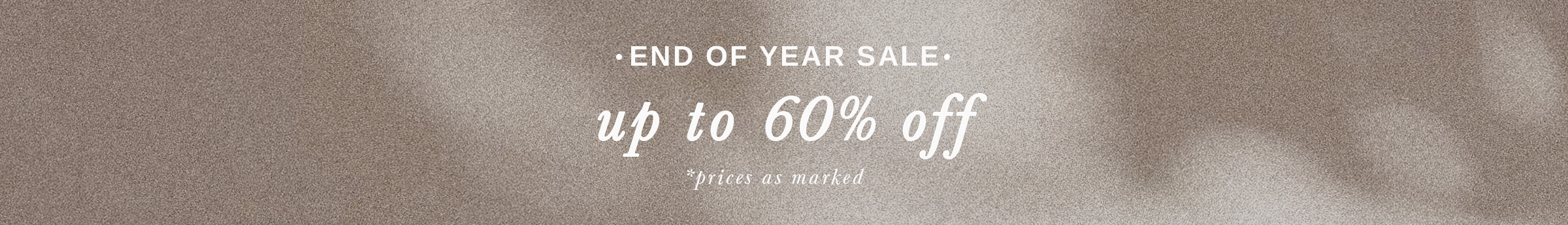 The End of Year Sale