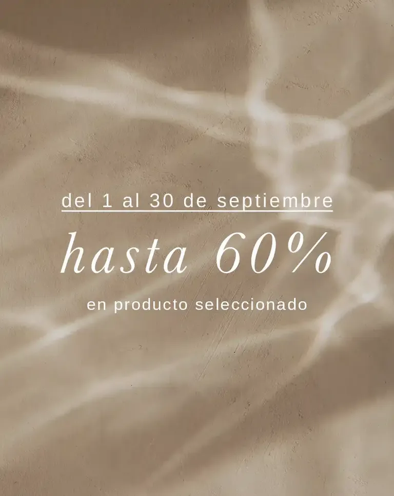 Dolce Vita Hasta 60% de descuento en producto seleccionado del 1 al 30 de septiembre.