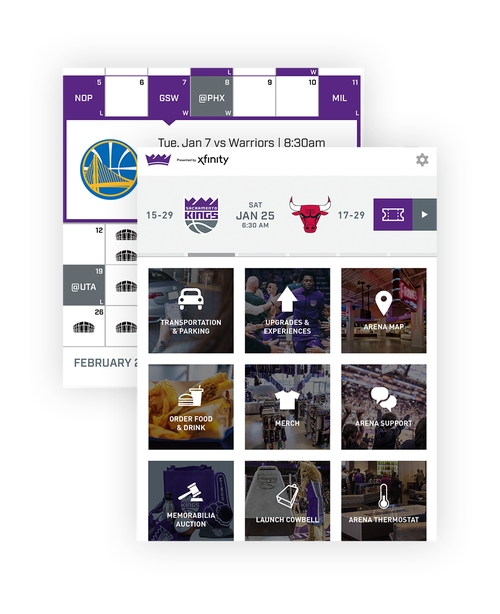 Image of Sacramento Kings + Golden1 Center app remote control