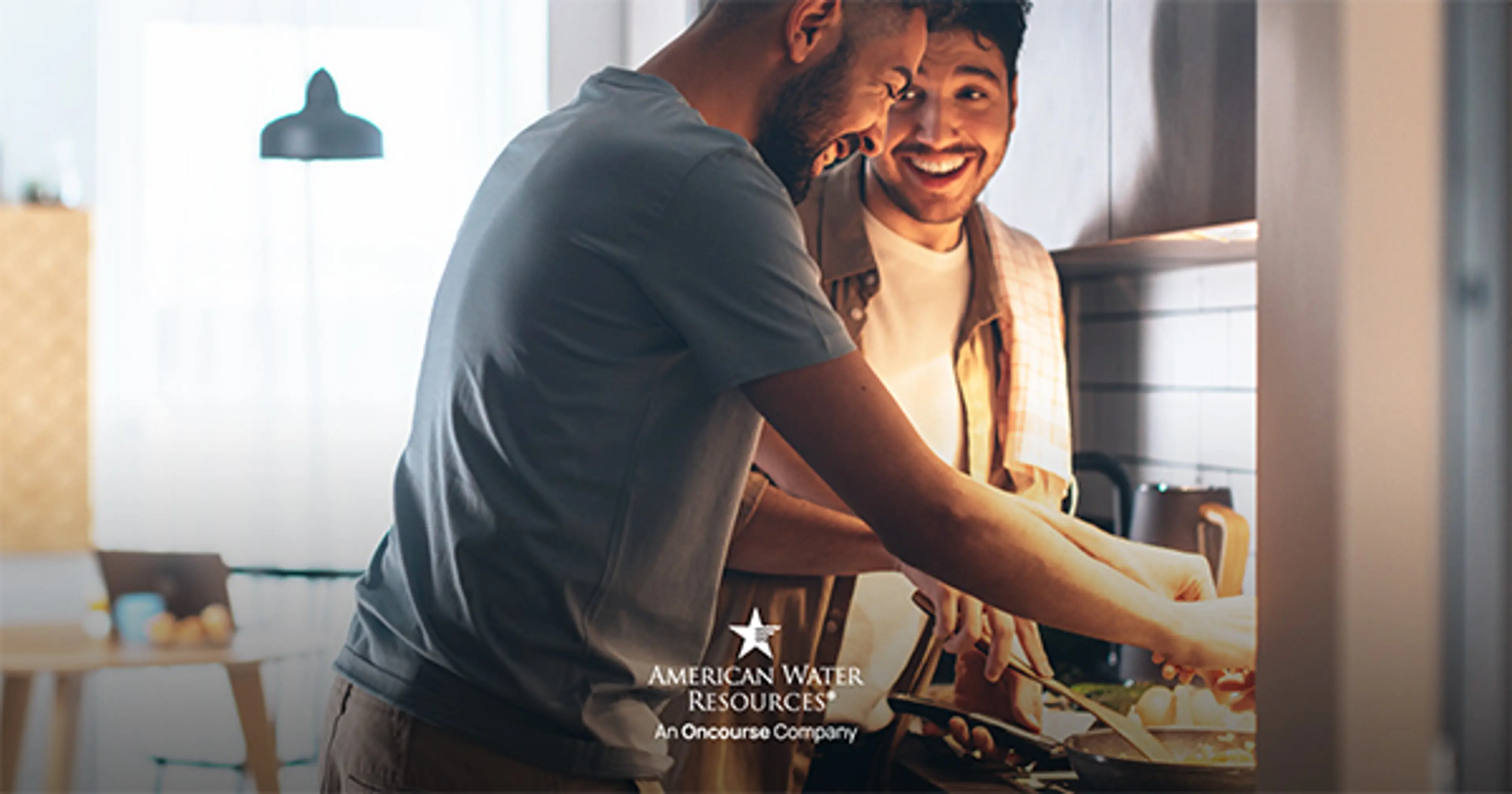couple cooking together