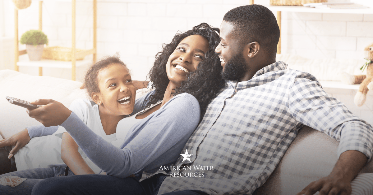 smiling happy family