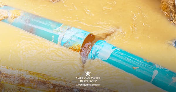 burst water line