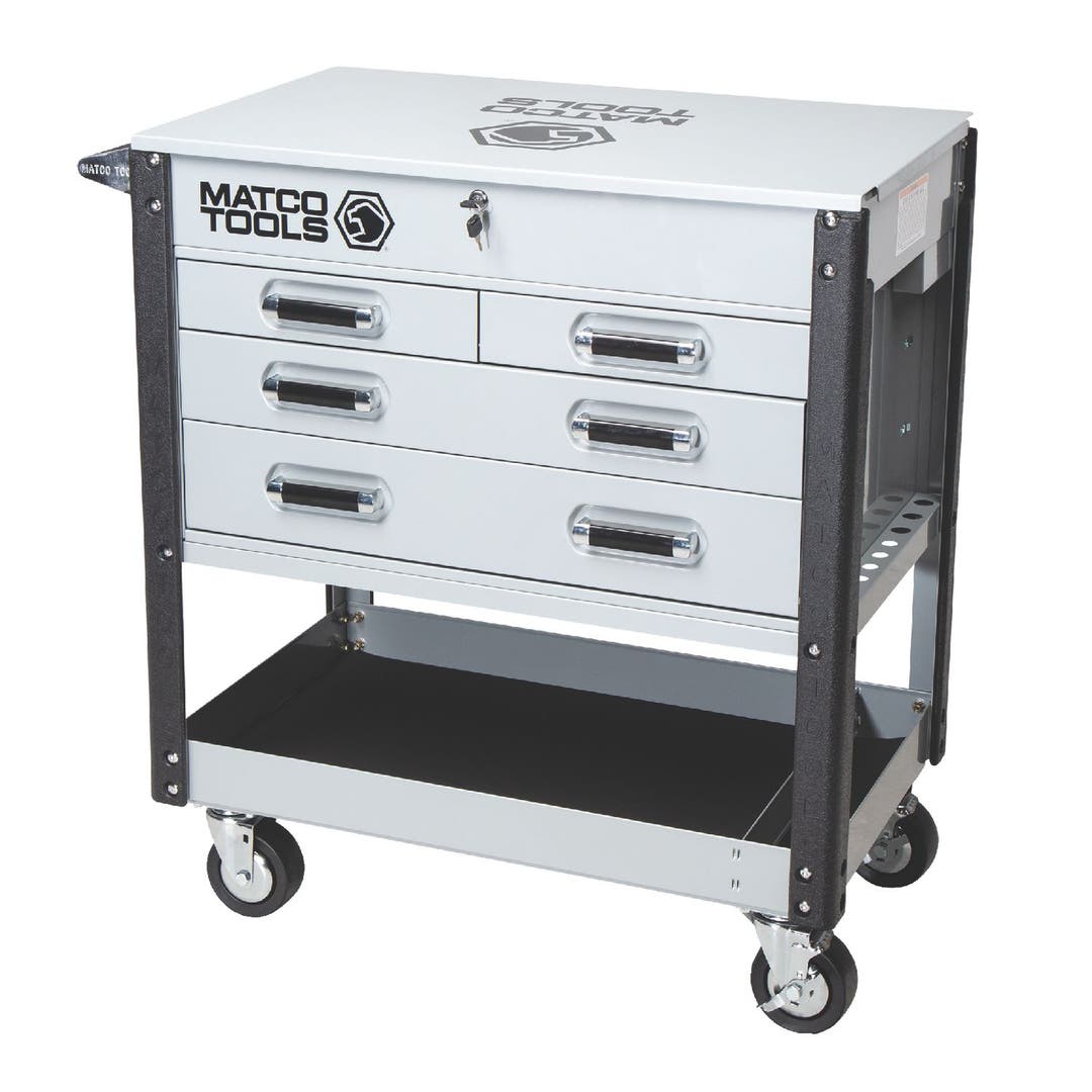 35" x 21" MSC4 ROLLING TOOL CART (TITANIUM/BLACK) MSC4TIQP Matco Tools
