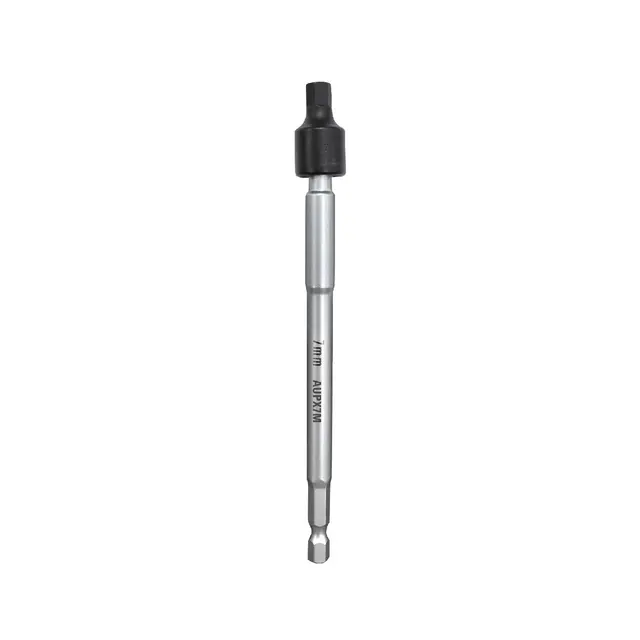 1/4" SHANK 7MM METRIC HEX UNIVERSAL IMPACT DRIVER 6" LONG EXTENSION POWER BIT