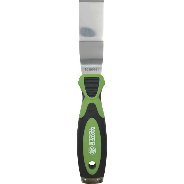 BENT KNIFE SCRAPER - GREEN
