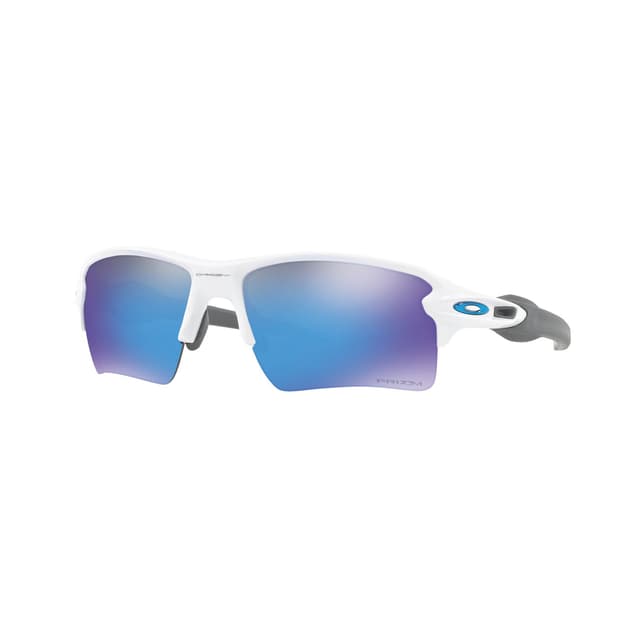 FLAK® 2.0 XL POLISHED WHITE WITH PRIZM™ SAPPHIRE LENSES