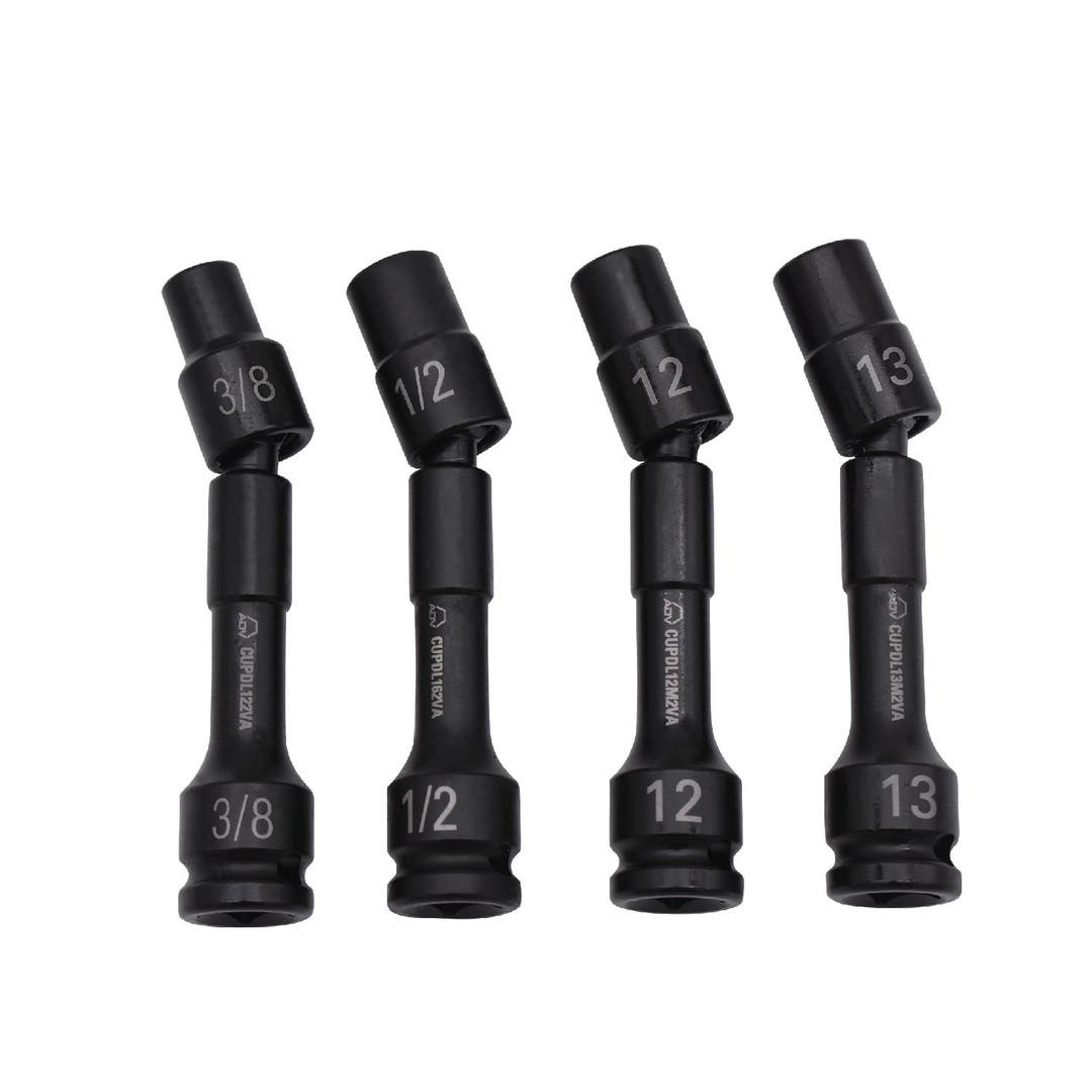 1/2" DRIVE 4 PIECE 12 POINT 5" LONG PINLESS UNIVERSAL ADV IMPACT DRIVE