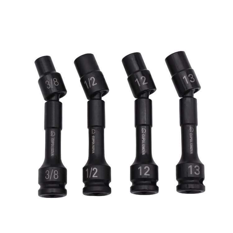 1/2" DRIVE 4 PIECE 12 POINT 5" LONG PINLESS UNIVERSAL ADV IMPACT DRIVE