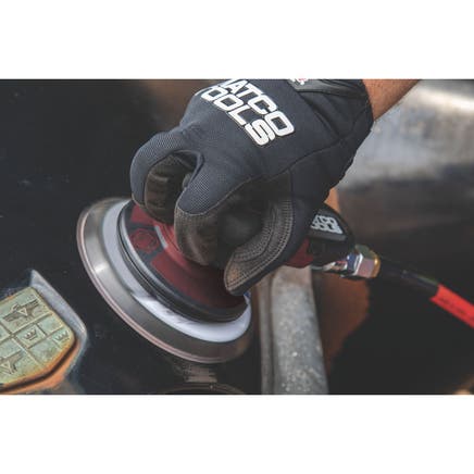 3/16" RANDOM ORBITAL PNEUMATIC LOW NOISE 6" PALM SANDER - BURGUNDY