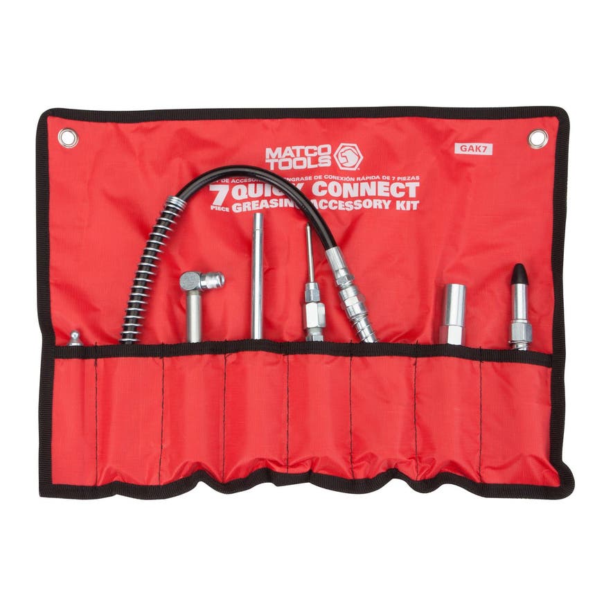 7 PIECE QUICK CONNECT GREASING ACCESSORY KIT GAK7 Matco Tools