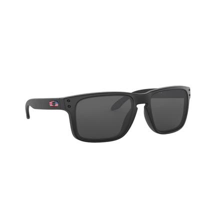 HOLBROOK™ MATTE BLACK AND USA FLAG WITH GRAY LENSES