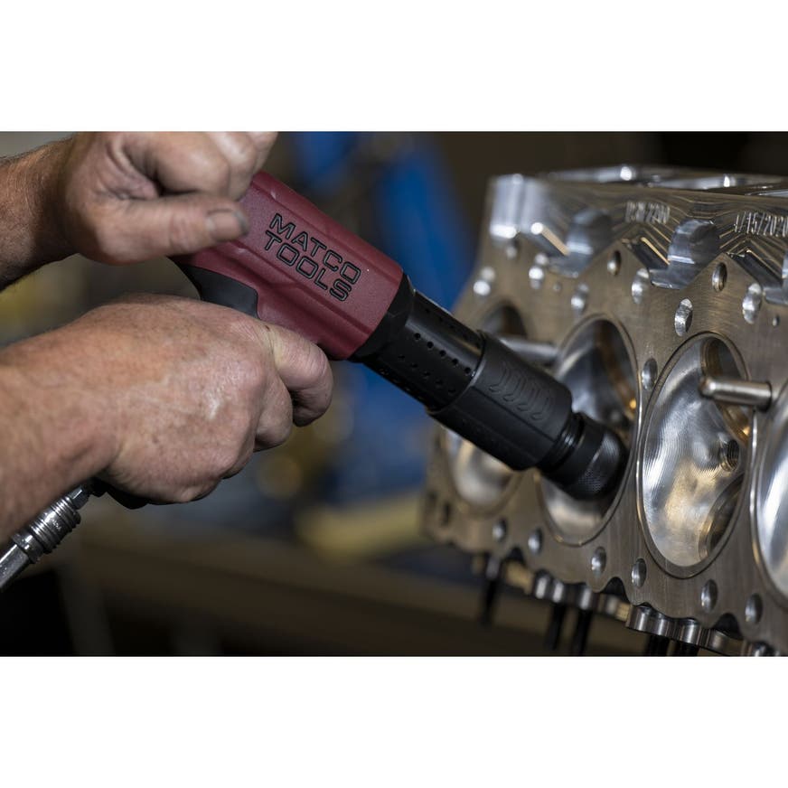 LONG BARREL PNEUMATIC AIR HAMMER KIT BURGUNDY MT2916K Matco Tools