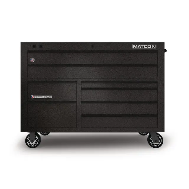 55" x 25" DOUBLE-BAY 2s SERIES TOOLBOX (TOUGH BALLISTIC BLACK/BLACK)