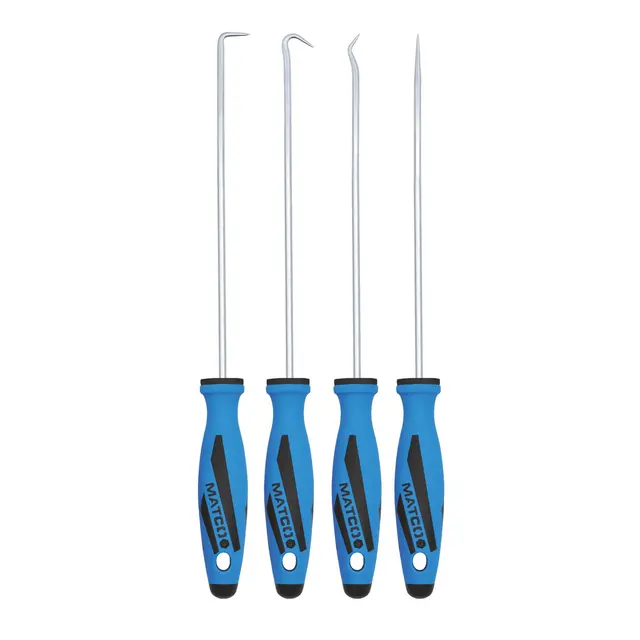 4 PIECE LONG HOOK AND PICK SET - BLUE