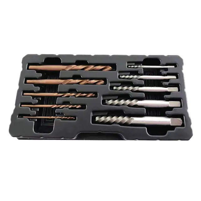 COBALT MECHANIC'S LEFT HAND DRILL BIT EXTRACTOR KIT, 10 PIECE