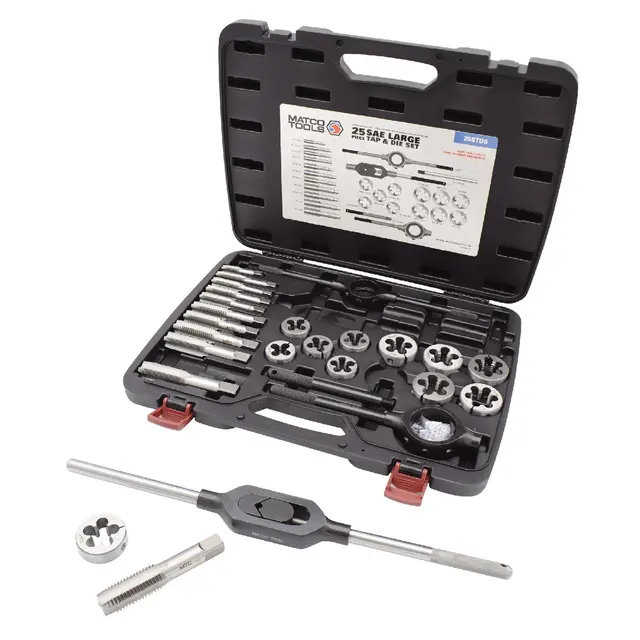25 PIECE SAE LARGE TAP AND DIE SET