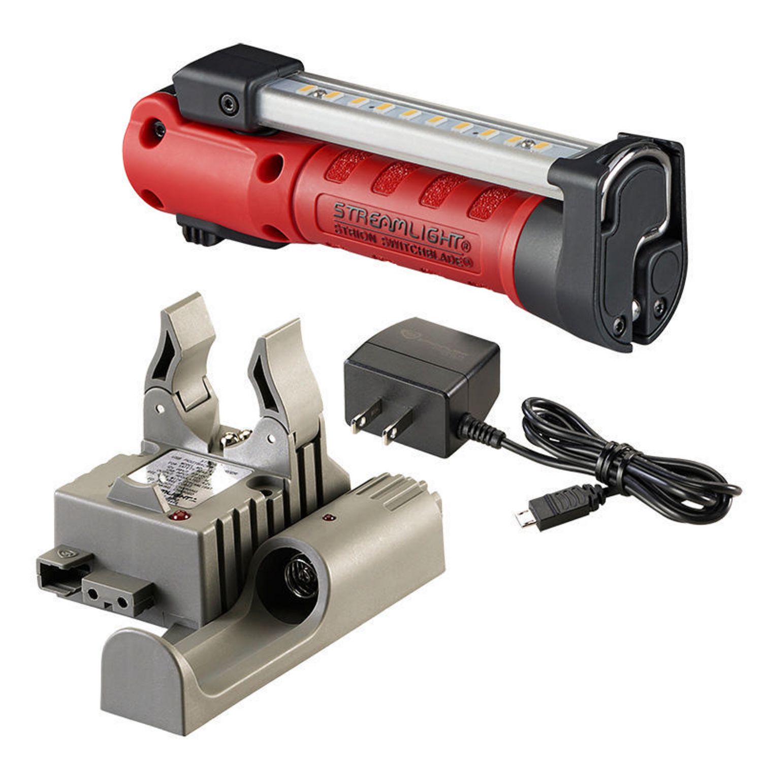 STREAMLIGHT STRION SWITCHBLADE RECHARGEABLE LIGHT WITH PIGGYBACK ...