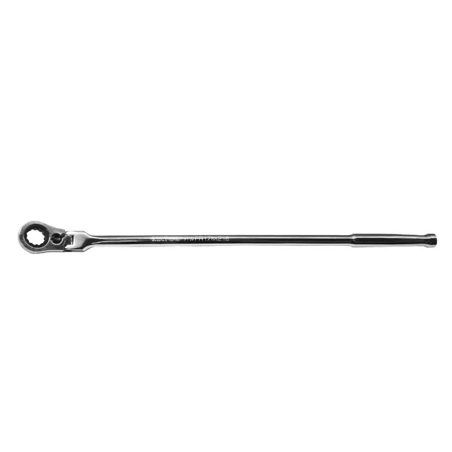 17MM 18-1/2" REVERSIBLE FLEX RATCHETING WRENCH FOR DUAL DRIVE SOCKETS