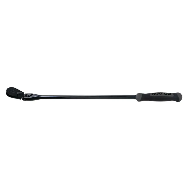 1/2" DRIVE 27-3/8" EIGHTY8 TOOTH BLACK CHROME LOCKING FLEX RATCHET WITH ERGO HANDLE - SHADOW GRAY