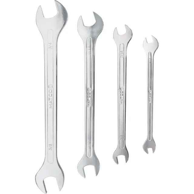 4 PIECE THIN FLAT SAE WRENCH SET