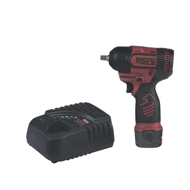 12V CORDLESS INFINIUM™ 3/8" DRIVE BRUSHLESS HIGH POWER IMPACT KIT - BURGUNDY