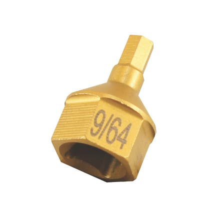 1/4" X 9/64" HEX 1 PIECE SOCKET BIT
