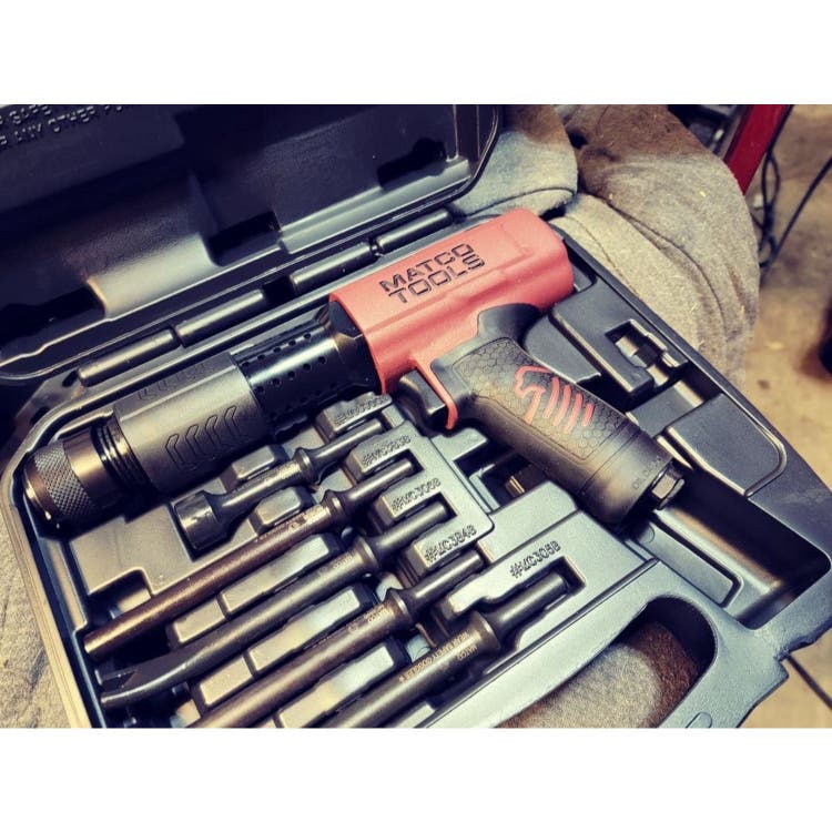 LONG BARREL PNEUMATIC AIR HAMMER KIT BURGUNDY MT2916K Matco Tools