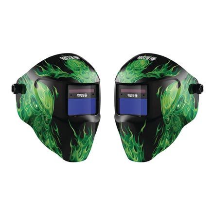 170 SERIES WELDING HELMET - GREEN FLAME