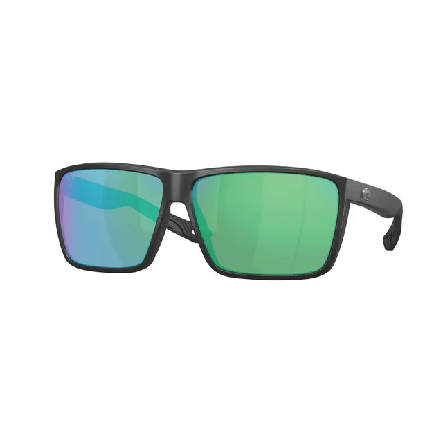 COSTA RINCON 2 MATTE BLACK WITH GREEN MIRRORED POLARIZED LENSES