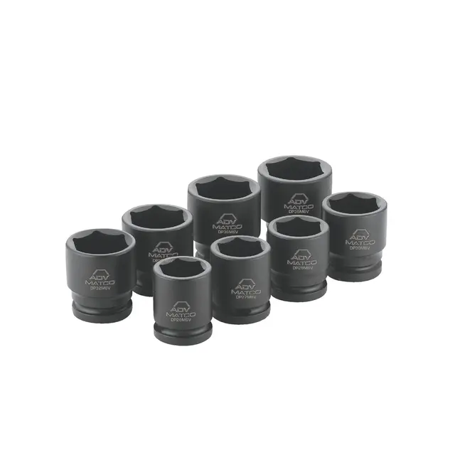 3/4" DRIVE 8 PIECE METRIC 6 POINT ADV IMPACT SOCKET SET