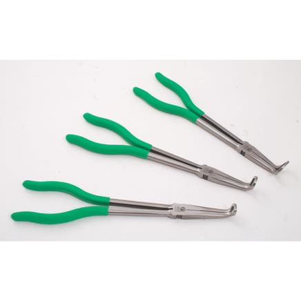 3 PIECE 11" GREEN HOSE GRIP PLIERS SET