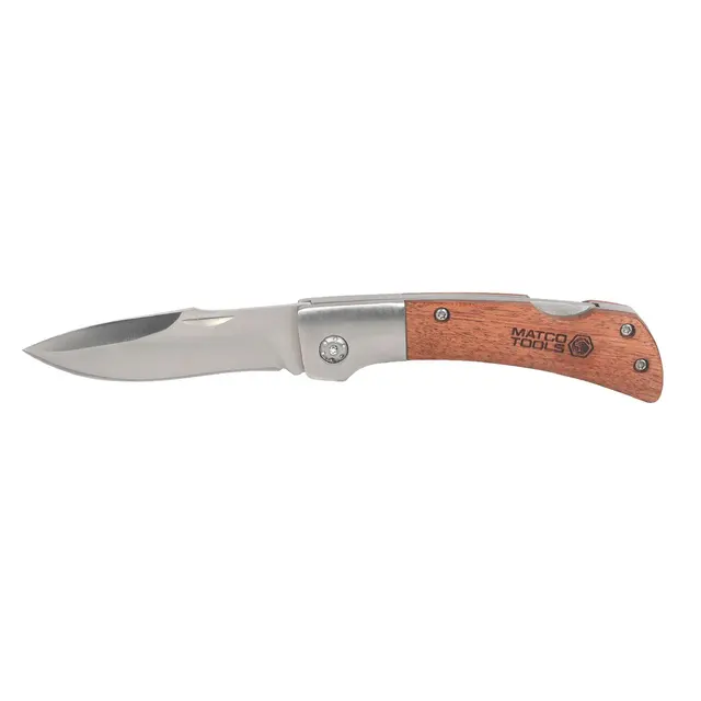 PREMIUM WOOD HANDLE FOLDING KNIFE