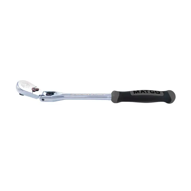 3/8" DRIVE 12-1/2" EIGHTY8 TOOTH LOCKING FLEX HEAD RATCHET WITH ERGO HANDLE - SHADOW GRAY
