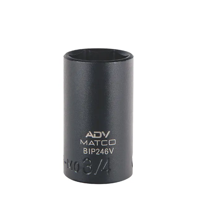 3/8" DRIVE 3/4" SAE 6 POINT MID-LENGTH IMPACT SOCKET