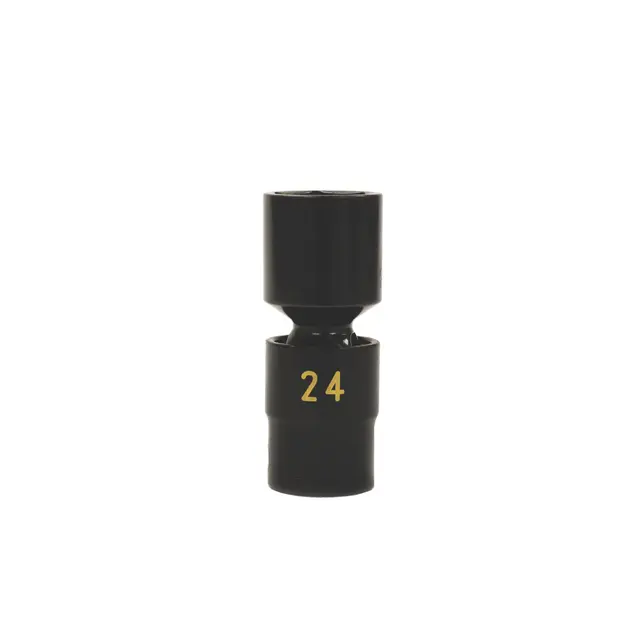 1/2" DRIVE 24MM METRIC 6 POINT UNIVERSAL IMPACT SOCKET
