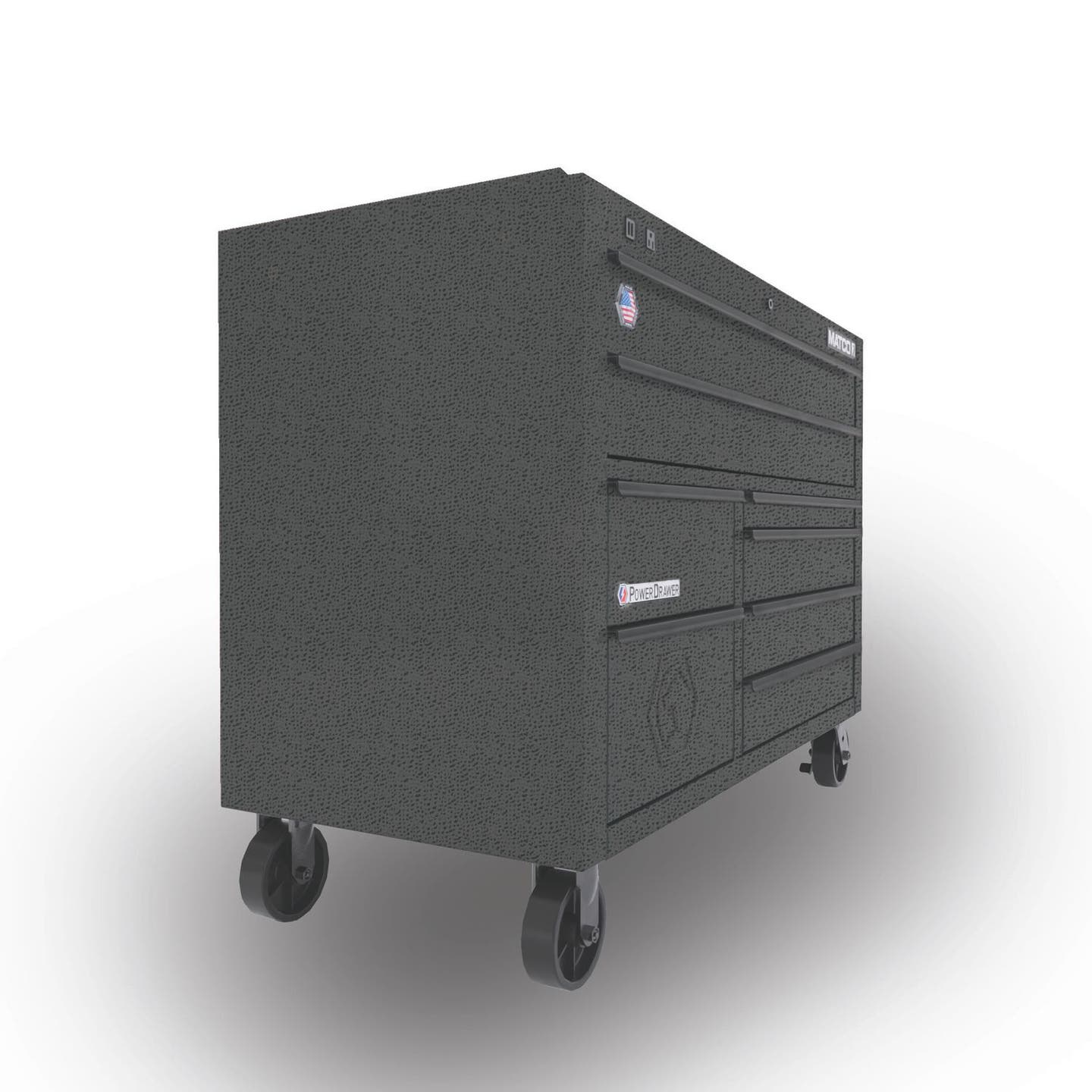 55" DOUBLE-BAY 25" DEEP 8-DRAWER 2S SILVER VEIN STOCK TOOLBOX