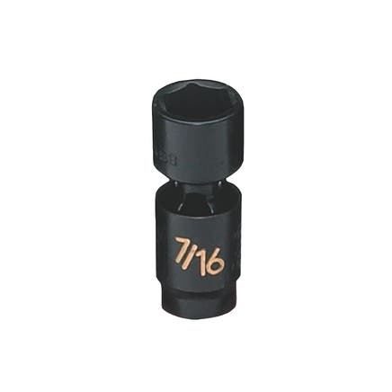 1/4" DRIVE 7/16" SAE 6 POINT UNIVERSAL IMPACT SOCKET