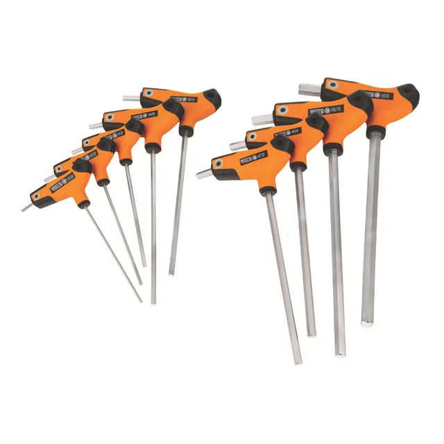 9 PIECE SAE T-HANDLE HEX KEY SET