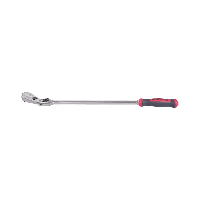 1/4" DRIVE 13-3/4" EIGHTY8 TOOTH LOCKING FLEX RATCHET WITH ERGO HANDLE - RED