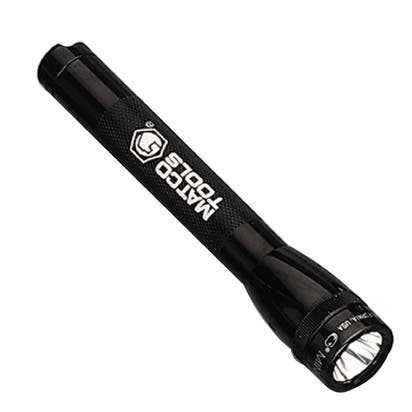 BLACK MINIMAG BATTERY POWERED FLASHLIGHT WITH HOLSTER MM2H